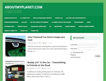 Tablet Screenshot of aboutmyplanet.com